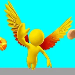 Mô tả hình ảnh: Giao diện chính của game Heroes Inc! với hình ảnh một siêu anh hùng đang chiến đấu.