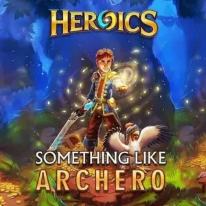 mô tả hình ảnh: Hình ảnh gameplay của Heroics: Epic Fantasy Legend với nhân vật chính đang chiến đấu với quái vật