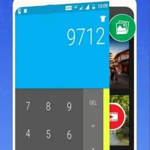 Alt text: Giao diện ứng dụng Calculator Lock với biểu tượng ổ khóa
