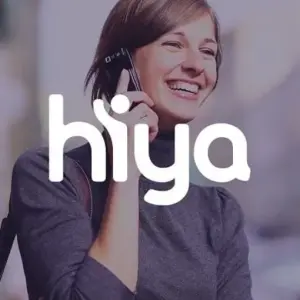 Mô tả ảnh: Giao diện ứng dụng Hiya trên điện thoại