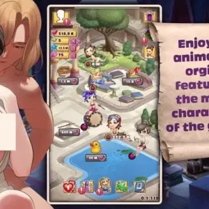 Alt text: Hình ảnh giao diện game House of Sin với các nhân vật nữ xinh đẹp.
