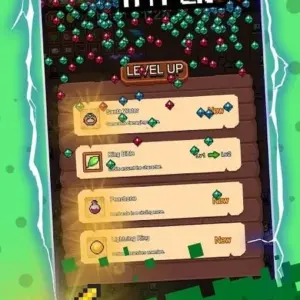Mô tả hình ảnh về giao diện game Hyper Survival với nhân vật pháp sư đang chiến đấu với quái vật