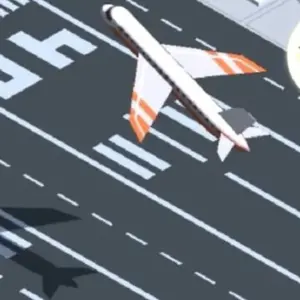 Mô tả hình ảnh: Giao diện game Idle Traffic Tycoon với các phương tiện di chuyển trên đường.
