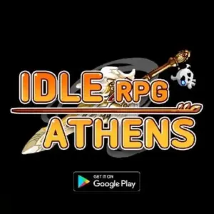 Mô tả hình ảnh: Hình ảnh giới thiệu game Idle:Athena RPG với nhân vật nữ thần Athena trong hình dạng gà con.