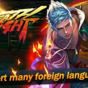 Mô tả ảnh: Hình ảnh giới thiệu game King of Fighting với nhân vật chính đang tung cú đấm mạnh mẽ.