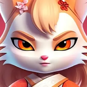Mô tả hình ảnh: Giao diện chiến đấu trong game Kitsune Endless AFK với nhân vật chính là một cô gái cáo đang chiến đấu với quái vật.