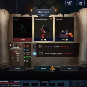 Mô tả hình ảnh về giao diện chiến đấu trong game Legend of Keepers