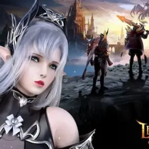 Mô tả hình ảnh: Banner quảng cáo game Legions of Chaos với hình ảnh các nhân vật trong game.