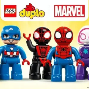 Mô tả hình ảnh: Giao diện game LEGO DUPLO MARVEL với hình ảnh Spider-man