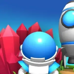 Mô tả hình ảnh: Giao diện chính của game Life Bubble với nhân vật chính đang bay trong bong bóng
