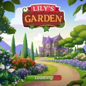 Mô tả ảnh: Hình ảnh khu vườn trong game Lily's Garden với đầy hoa và cây cối xanh tươi.
