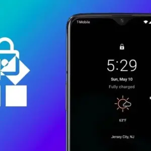 Mô tả ứng dụng Lockscreen Widgets and Drawer trên màn hình điện thoại