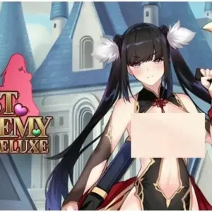 Mô tả hình ảnh về giao diện game Lust Academy Deluxe với nhân vật nữ chính