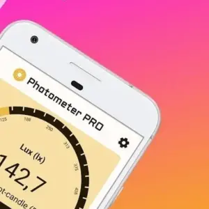 Mô tả ứng dụng đo sáng Lux Light Meter Photometer PRO
