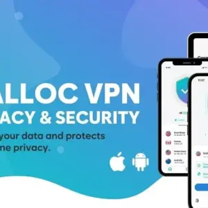 Mô tả hình ảnh: Giao diện chính của ứng dụng Malloc Privacy & Security VPN trên điện thoại.