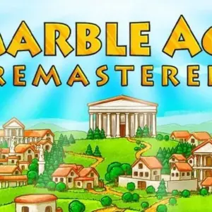 Mô tả hình ảnh: Giao diện game Marble Age: Remastered với hình ảnh thành phố cổ đại