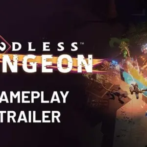 Mô tả hình ảnh về giao diện chiến đấu trong game EndlessDungeon với hiệu ứng kỹ năng đẹp mắt