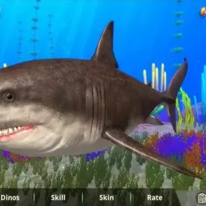 Mô tả hình ảnh: Hình ảnh giao diện game Megalodon Simulator