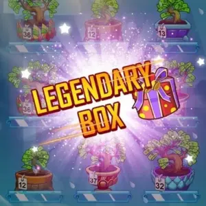 Mô tả hình ảnh về giao diện game Merge Money với cây cối và tiền vàng