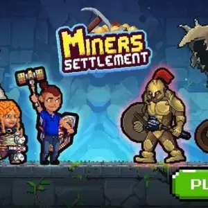 Mô tả hình ảnh: Hình ảnh giao diện game Miners Settlement