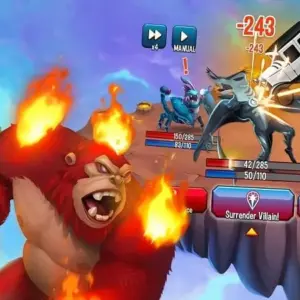 Mô tả hình ảnh: Giao diện game Monster Legends với hình ảnh một hòn đảo tràn ngập quái vật.