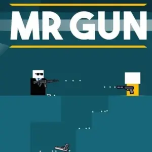 Mô tả ảnh: Giao diện game Mr Gun với nhân vật chính đang ngắm bắn.