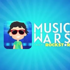 Mô tả hình ảnh: Giao diện game Music Wars với hình ảnh nhân vật chính.