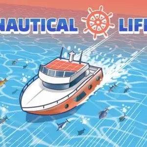 Mô tả hình ảnh: Giao diện game Nautical Life với hình ảnh một chiếc du thuyền sang trọng trên biển