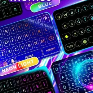 Neon LED Keyboard mod