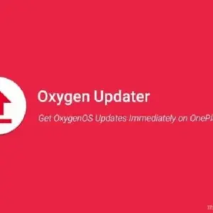 Alt text: Giao diện Oxygen Updater hiển thị thông tin phiên bản hệ điều hành
