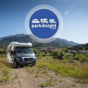 mô tả hình ảnh: Giao diện ứng dụng park4night trên điện thoại