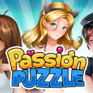 Mô tả hình ảnh: Hình ảnh giới thiệu game Passion Puzzle với nhân vật nữ chính xinh đẹp