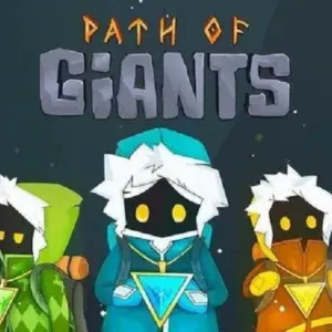 Mô tả hình ảnh: Hình ảnh ba nhân vật trong game Path of Giants đang đứng trên một tảng đá, xung quanh là khung cảnh núi non hùng vĩ.