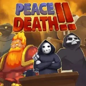 Mô tả hình ảnh: Hình ảnh giao diện game Peace, Death! 2 với nhân vật Thần Chết đang làm việc.