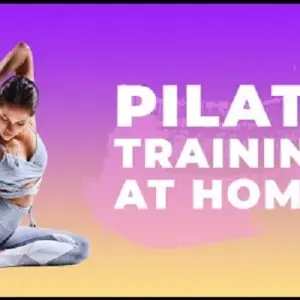 Mô tả hình ảnh: Hình ảnh logo ứng dụng Pilates workout routine