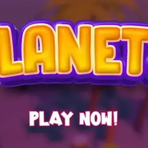 Mô tả hình ảnh: Hình ảnh giao diện game Planets: Space Shooting game với một phi thuyền không gian đang bắn hạ kẻ thù.