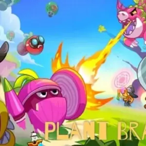Mô tả ảnh: Giao diện game Plant Brawl với hình ảnh các loại cây chiến đấu