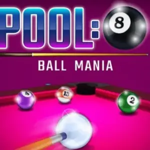 Mô tả hình ảnh: Giao diện game Pool Legends với hình ảnh người chơi đang chuẩn bị thực hiện cú đánh