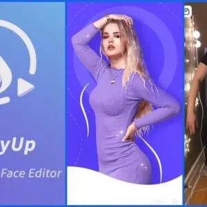 Mô tả hình ảnh: Giao diện ứng dụng PrettyUp với các tính năng chỉnh sửa.