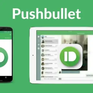 Mô tả ảnh: Giao diện ứng dụng Pushbullet trên điện thoại