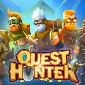 Một nhân vật trong game Quest Hunter đang chiến đấu với quái vật