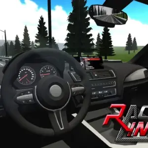Mô tả hình ảnh: Giao diện game Racing Limits với một chiếc xe đang đua trên đường cao tốc.
