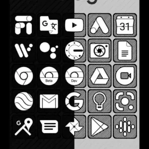 Raya Black Icon Pack mod free