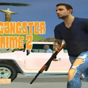 mô tả hình ảnh: Giao diện game Real Gangster Crime 2 với hình ảnh nhân vật chính