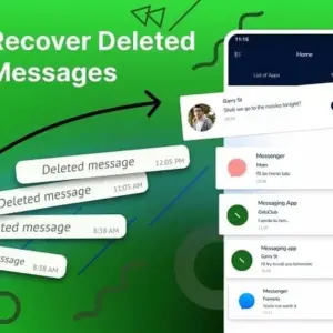 Mô tả hình ảnh: Giao diện ứng dụng Recover Deleted Messages trên điện thoại.