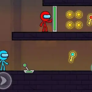 Red and Blue Stickman 2 android1