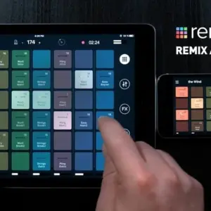 Alt text: Giao diện Remixlive với các nút điều khiển và âm thanh đa dạng