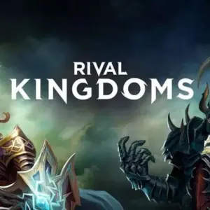 Mô tả hình ảnh: Giao diện chính game Rival Kingdoms với hình ảnh thành trì nguy nga và quân đội hùng mạnh