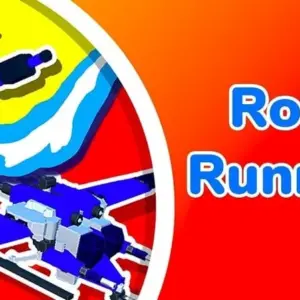 Mô tả hình ảnh: Giao diện game Robo Runner với hình ảnh robot đang chạy