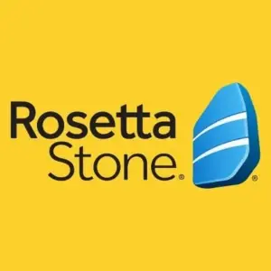 Mô tả hình ảnh: Giao diện chính của ứng dụng Rosetta Stone trên điện thoại.